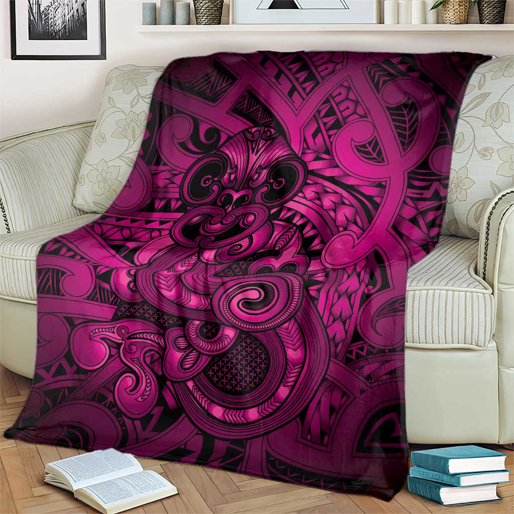 Aotearoa Maori Hei Tiki Blanket Mawhero Kowhaiwhai Puhoro Motif LT9 - Polynesian Pride
