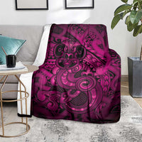 Aotearoa Maori Hei Tiki Blanket Mawhero Kowhaiwhai Puhoro Motif LT9 - Polynesian Pride