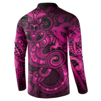 Aotearoa Maori Hei Tiki Button Sweatshirt Mawhero Kowhaiwhai Puhoro Motif LT9 - Polynesian Pride