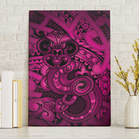 Aotearoa Maori Hei Tiki Canvas Wall Art Mawhero Kowhaiwhai Puhoro Motif