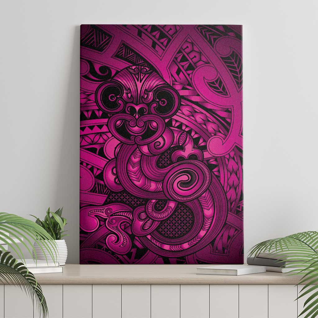 Aotearoa Maori Hei Tiki Canvas Wall Art Mawhero Kowhaiwhai Puhoro Motif