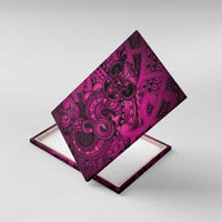 Aotearoa Maori Hei Tiki Canvas Wall Art Mawhero Kowhaiwhai Puhoro Motif