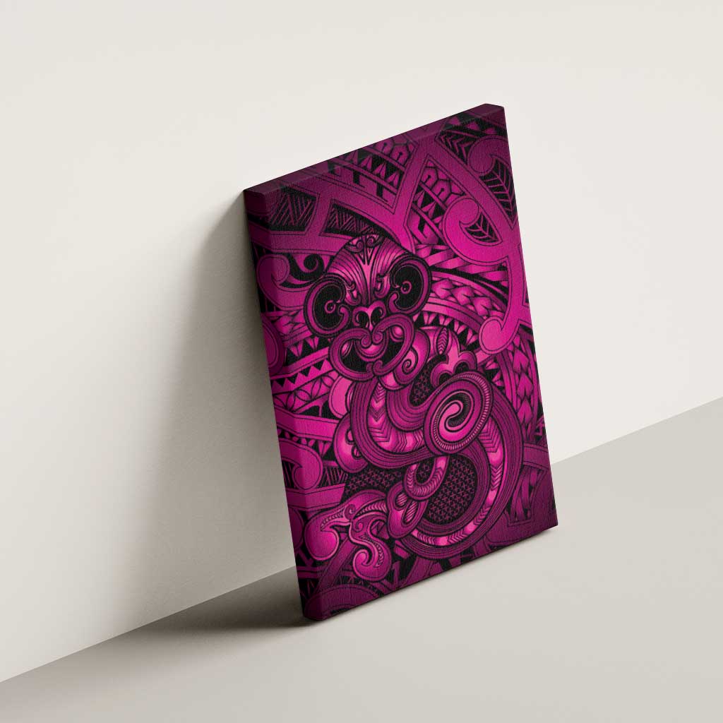 Aotearoa Maori Hei Tiki Canvas Wall Art Mawhero Kowhaiwhai Puhoro Motif