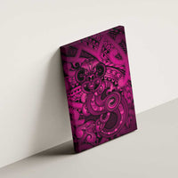 Aotearoa Maori Hei Tiki Canvas Wall Art Mawhero Kowhaiwhai Puhoro Motif