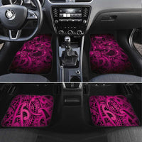 Aotearoa Maori Hei Tiki Car Mats Mawhero Kowhaiwhai Puhoro Motif LT9 Set 4pcs Pink - Polynesian Pride