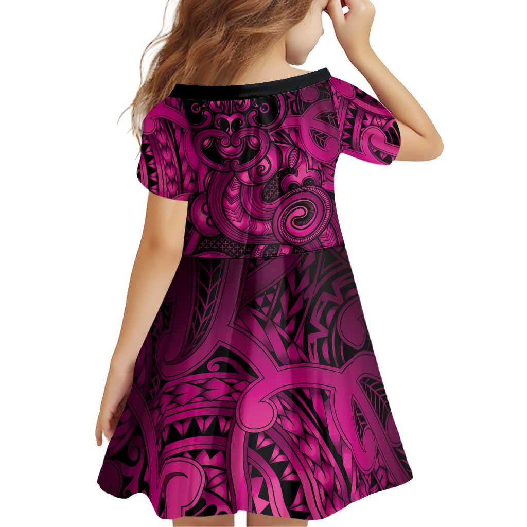 Aotearoa Maori Hei Tiki Family Matching Off Shoulder Short Dress and Hawaiian Shirt Mawhero Kowhaiwhai Puhoro Motif