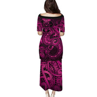 Aotearoa Maori Hei Tiki Family Matching Puletasi and Hawaiian Shirt Mawhero Kowhaiwhai Puhoro Motif