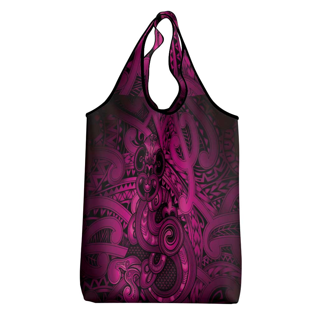 Aotearoa Maori Hei Tiki Grocery Bag Mawhero Kowhaiwhai Puhoro Motif LT9 - Polynesian Pride