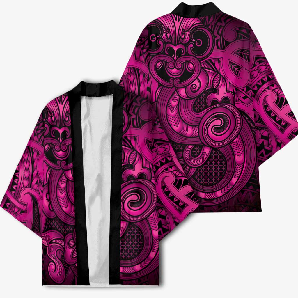 Aotearoa Maori Hei Tiki Kimono Mawhero Kowhaiwhai Puhoro Motif LT9 - Polynesian Pride