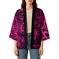 Aotearoa Maori Hei Tiki Kimono Mawhero Kowhaiwhai Puhoro Motif LT9 - Polynesian Pride