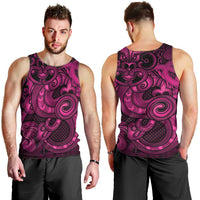 Aotearoa Maori Hei Tiki Men Tank Top Mawhero Kowhaiwhai Puhoro Motif