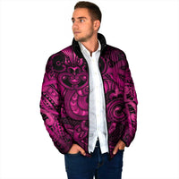 Aotearoa Maori Hei Tiki Padded Jacket Mawhero Kowhaiwhai Puhoro Motif LT9 - Polynesian Pride