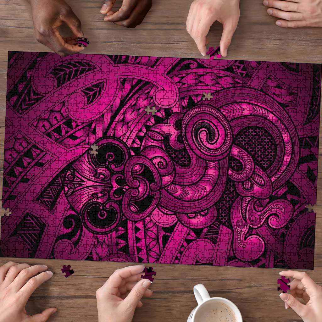 Aotearoa Maori Hei Tiki Puzzle Mawhero Kowhaiwhai Puhoro Motif LT9 - Polynesian Pride