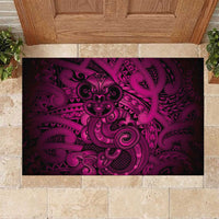 Aotearoa Maori Hei Tiki Rubber Doormat Mawhero Kowhaiwhai Puhoro Motif
