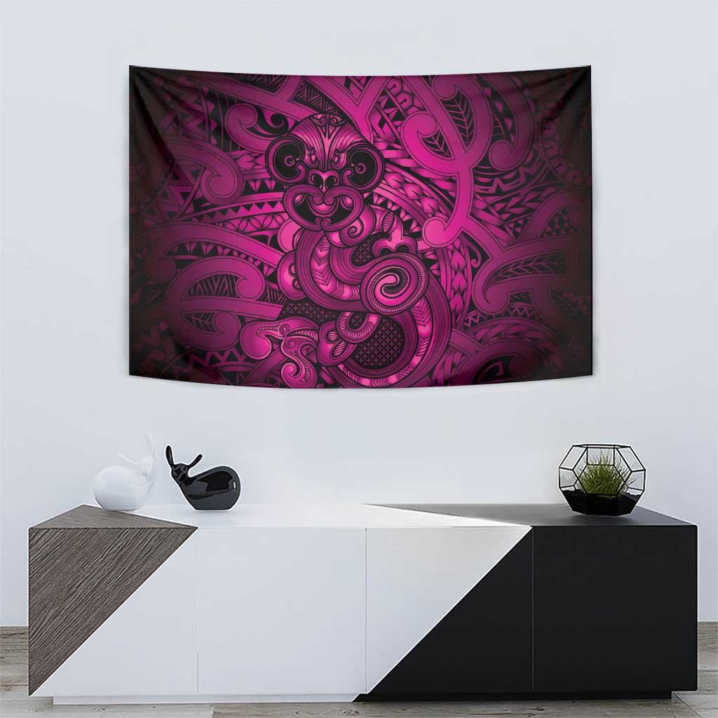 Aotearoa Maori Hei Tiki Tapestry Mawhero Kowhaiwhai Puhoro Motif LT9 - Polynesian Pride