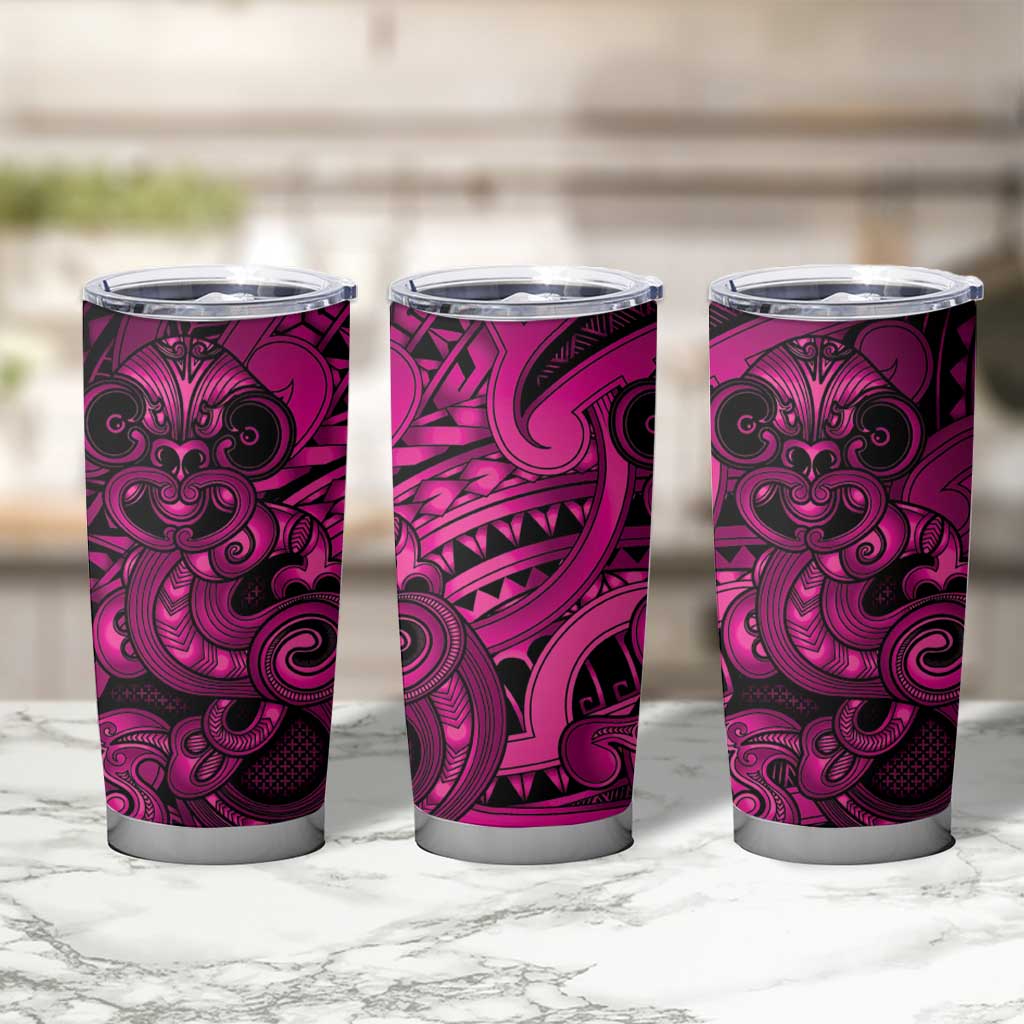Aotearoa Maori Hei Tiki Tumbler Cup Mawhero Kowhaiwhai Puhoro Motif