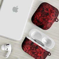 Aotearoa Maori Hei Tiki AirPods Case Whero Kowhaiwhai Puhoro Motif LT9 - Polynesian Pride