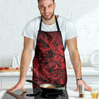 Aotearoa Maori Hei Tiki Apron Whero Kowhaiwhai Puhoro Motif LT9 - Polynesian Pride