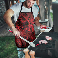 Aotearoa Maori Hei Tiki Apron Whero Kowhaiwhai Puhoro Motif LT9 - Polynesian Pride