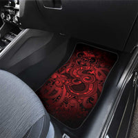 Aotearoa Maori Hei Tiki Car Mats Whero Kowhaiwhai Puhoro Motif LT9 - Polynesian Pride