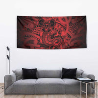 Aotearoa Maori Hei Tiki Tapestry Whero Kowhaiwhai Puhoro Motif LT9 - Polynesian Pride