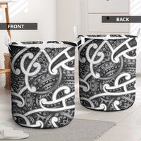 Aotearoa Maori Kowhaiwhai Laundry Basket Kiwikiwi Puhoro and Patiki LT9 - Polynesian Pride