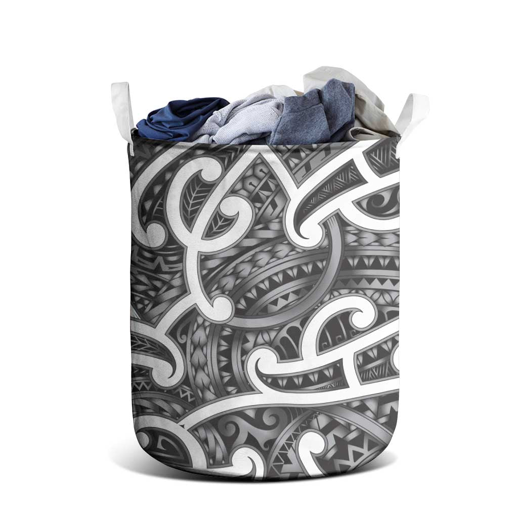 Aotearoa Maori Kowhaiwhai Laundry Basket Kiwikiwi Puhoro and Patiki LT9 - Polynesian Pride