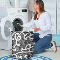 Aotearoa Maori Kowhaiwhai Laundry Basket Kiwikiwi Puhoro and Patiki LT9 - Polynesian Pride