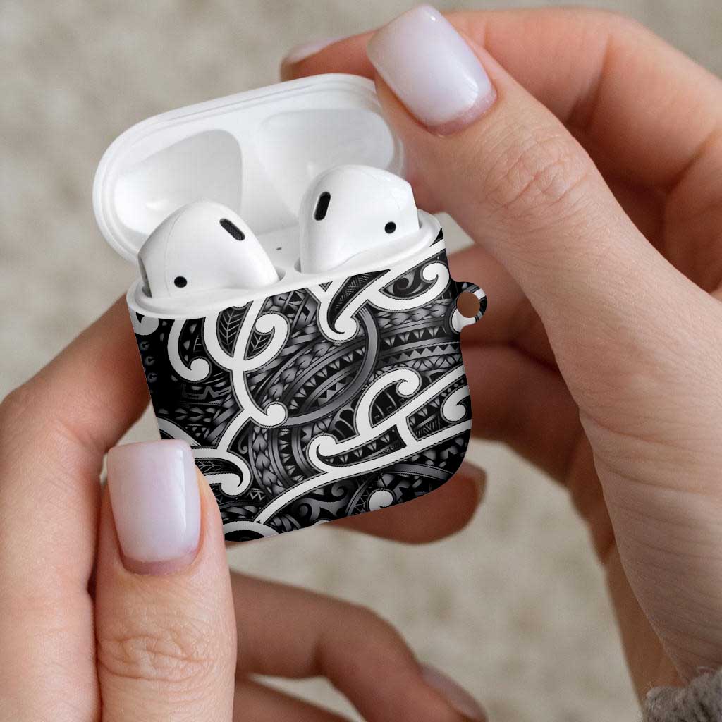 Aotearoa Maori Kowhaiwhai AirPods Case Kiwikiwi Puhoro and Patiki LT9 - Polynesian Pride