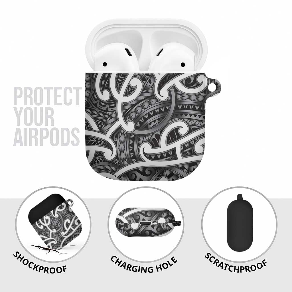 Aotearoa Maori Kowhaiwhai AirPods Case Kiwikiwi Puhoro and Patiki LT9 - Polynesian Pride