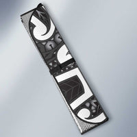 Aotearoa Maori Kowhaiwhai Auto Sun Shade Kiwikiwi Puhoro and Patiki LT9 - Polynesian Pride