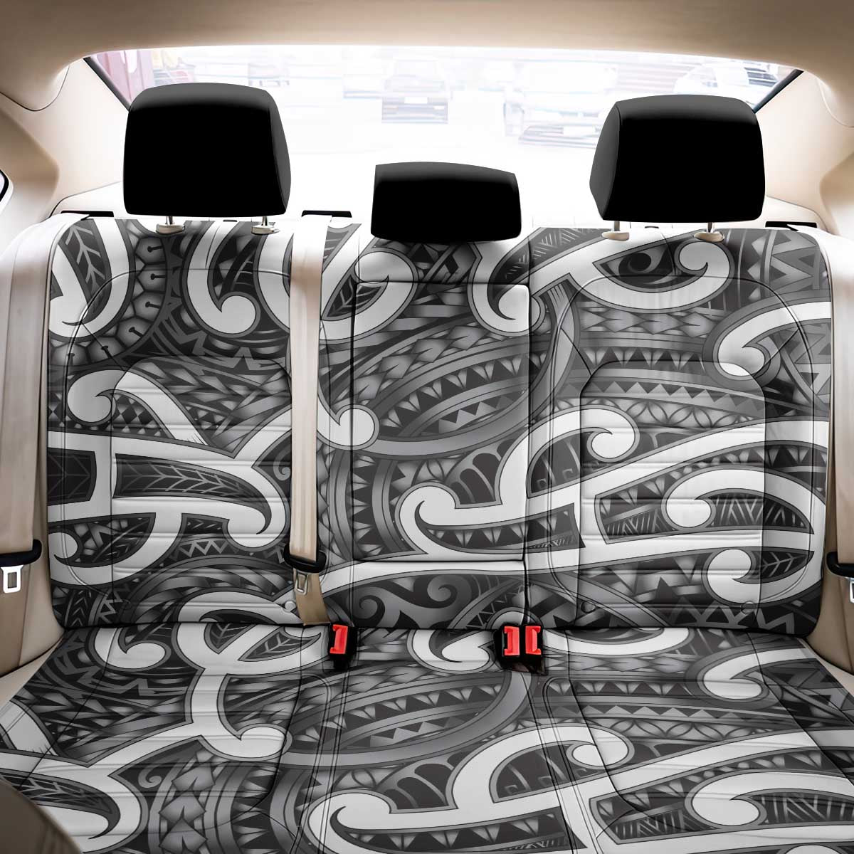 Aotearoa Maori Kowhaiwhai Back Car Seat Cover Kiwikiwi Puhoro and Patiki LT9 - Polynesian Pride