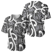Aotearoa Maori Kowhaiwhai Baseball Jersey Kiwikiwi Puhoro and Patiki LT9 - Polynesian Pride