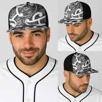 Aotearoa Maori Kowhaiwhai Baseball Net Cap Kiwikiwi Puhoro and Patiki LT9 - Polynesian Pride