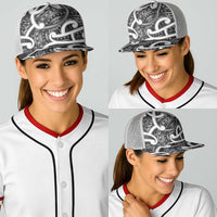 Aotearoa Maori Kowhaiwhai Baseball Net Cap Kiwikiwi Puhoro and Patiki LT9 - Polynesian Pride