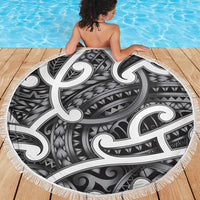 Aotearoa Maori Kowhaiwhai Beach Blanket Kiwikiwi Puhoro and Patiki LT9 - Polynesian Pride