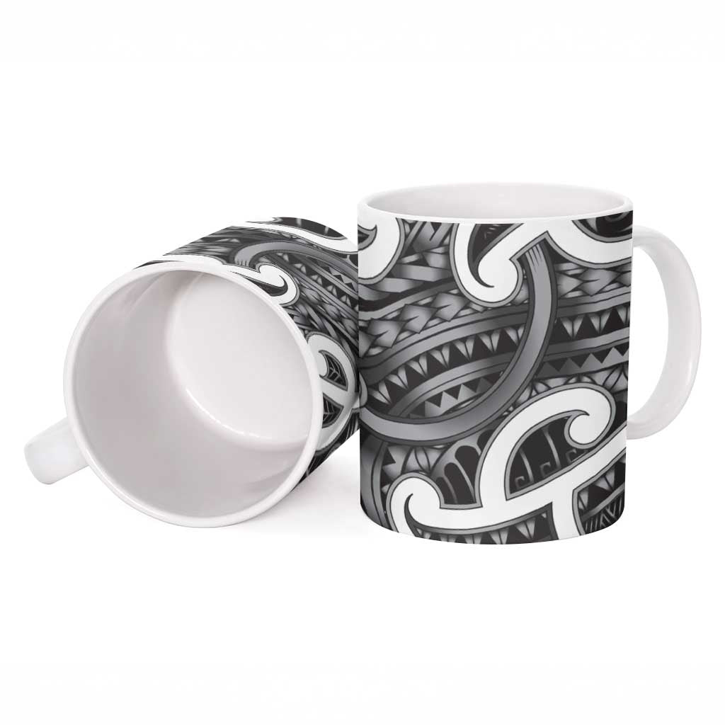 Aotearoa Maori Kowhaiwhai Ceramic Mug Kiwikiwi Puhoro and Patiki LT9 - Polynesian Pride
