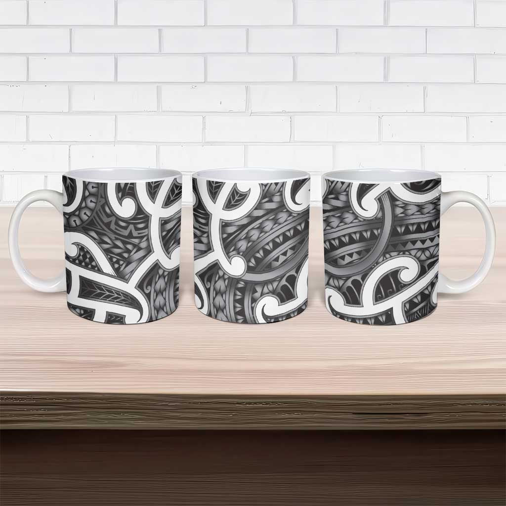Aotearoa Maori Kowhaiwhai Ceramic Mug Kiwikiwi Puhoro and Patiki LT9 - Polynesian Pride