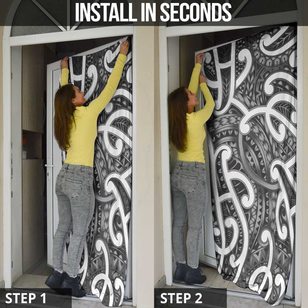 Aotearoa Maori Kowhaiwhai Door Cover Kiwikiwi Puhoro and Patiki LT9 - Polynesian Pride