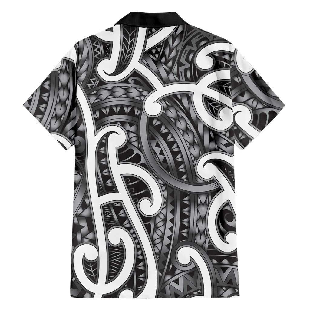 Aotearoa Maori Kowhaiwhai Family Matching Tank Maxi Dress and Hawaiian Shirt Kiwikiwi Puhoro and Patiki