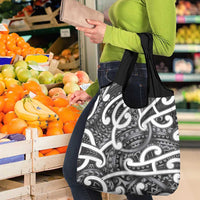 Aotearoa Maori Kowhaiwhai Grocery Bag Kiwikiwi Puhoro and Patiki LT9 - Polynesian Pride