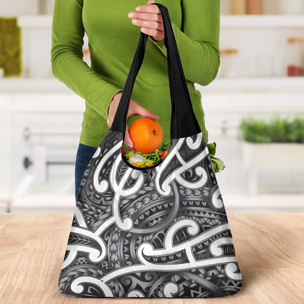 Aotearoa Maori Kowhaiwhai Grocery Bag Kiwikiwi Puhoro and Patiki LT9 - Polynesian Pride