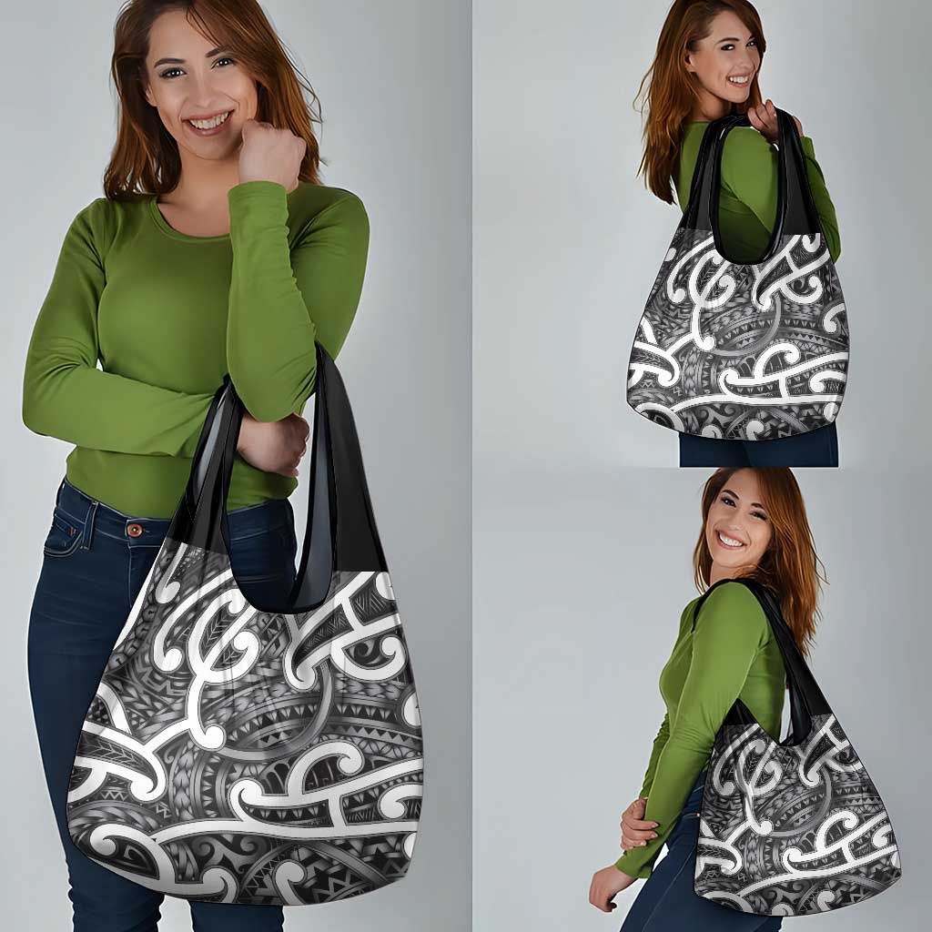 Aotearoa Maori Kowhaiwhai Grocery Bag Kiwikiwi Puhoro and Patiki LT9 - Polynesian Pride