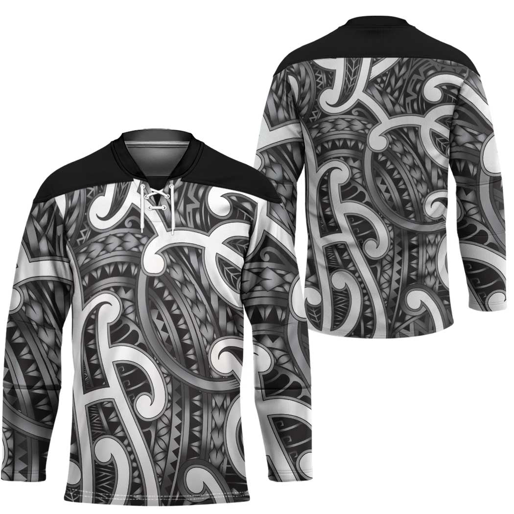 Aotearoa Maori Kowhaiwhai Hockey Jersey Kiwikiwi Puhoro and Patiki LT9 - Polynesian Pride