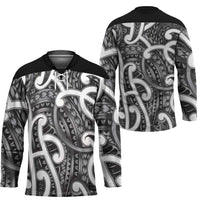 Aotearoa Maori Kowhaiwhai Hockey Jersey Kiwikiwi Puhoro and Patiki LT9 - Polynesian Pride
