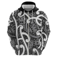 Aotearoa Maori Kowhaiwhai Hoodie Kiwikiwi Puhoro and Patiki LT9 - Polynesian Pride
