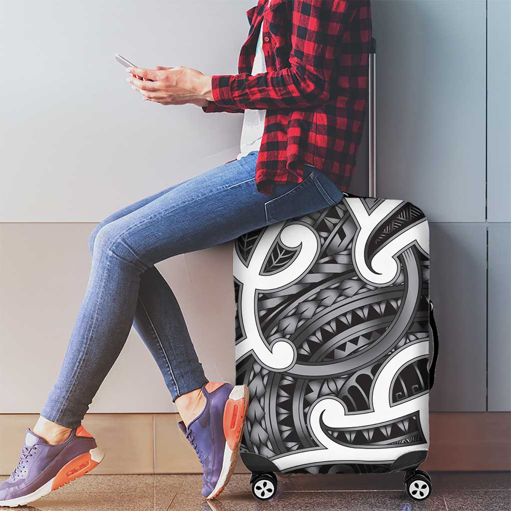 Aotearoa Maori Kowhaiwhai Luggage Cover Kiwikiwi Puhoro and Patiki LT9 - Polynesian Pride