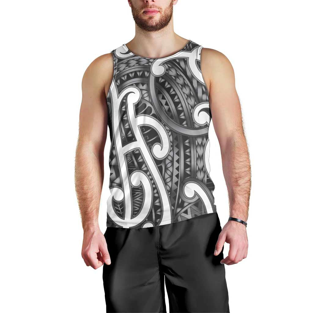 Aotearoa Maori Kowhaiwhai Men Tank Top Kiwikiwi Puhoro and Patiki LT9 - Polynesian Pride
