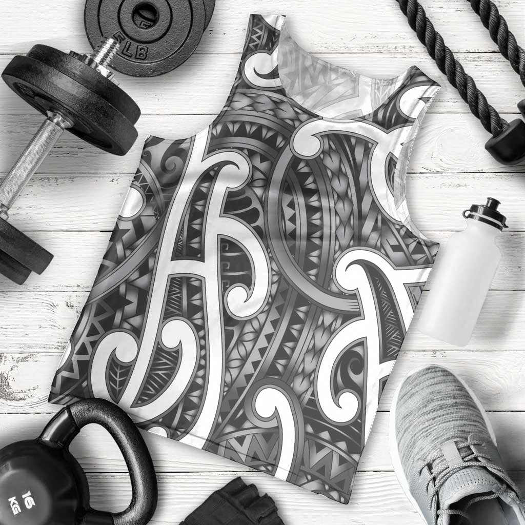 Aotearoa Maori Kowhaiwhai Men Tank Top Kiwikiwi Puhoro and Patiki LT9 - Polynesian Pride
