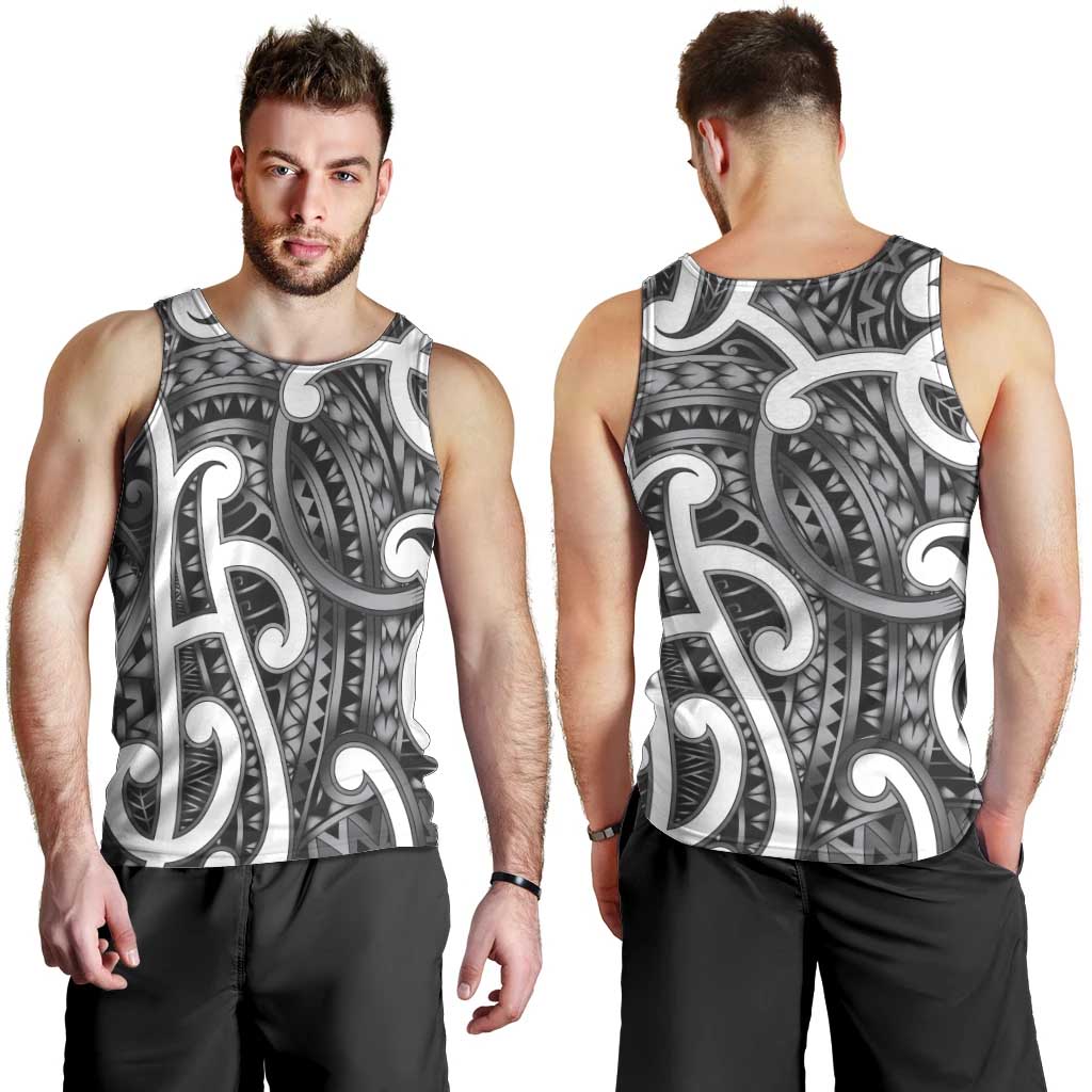 Aotearoa Maori Kowhaiwhai Men Tank Top Kiwikiwi Puhoro and Patiki LT9 - Polynesian Pride